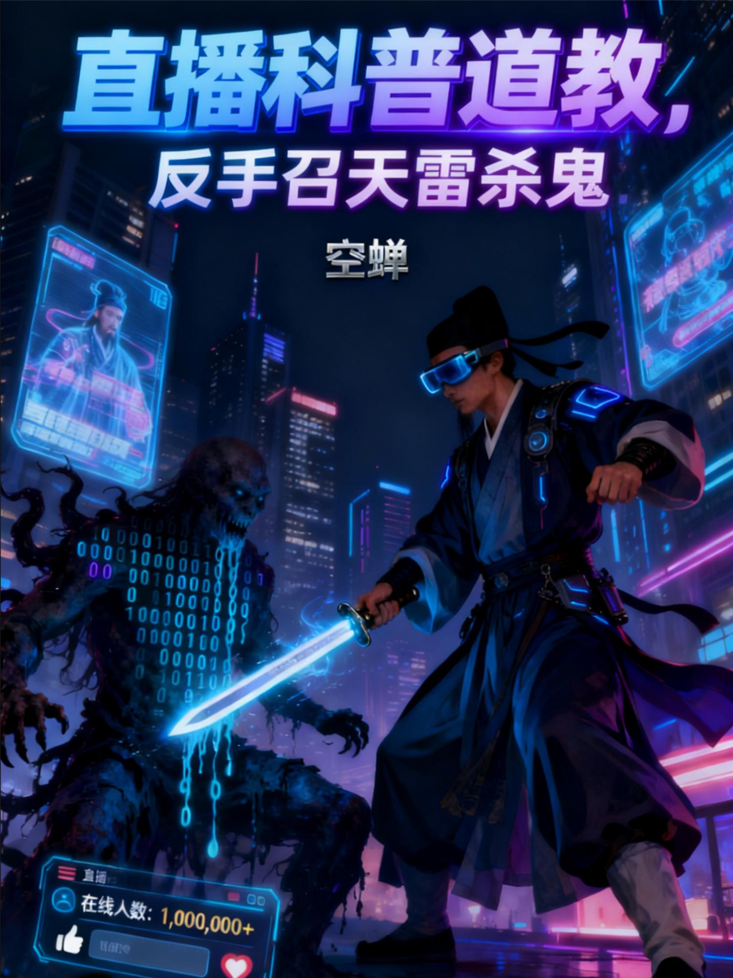 直播科普道教，反手召天雷杀鬼